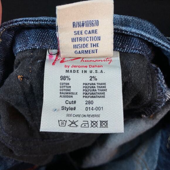Citizens Of Humanity Women Jeans Blue Bridgitte 014 Low Rise Straight Stretch 24 - Picture 6 of 13
